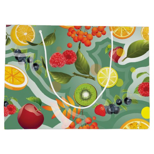 Gemischtes Obst 7 Große Geschenktüte (Rückseite)