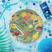 Gemischtes Obst 7 Pappteller (Party)