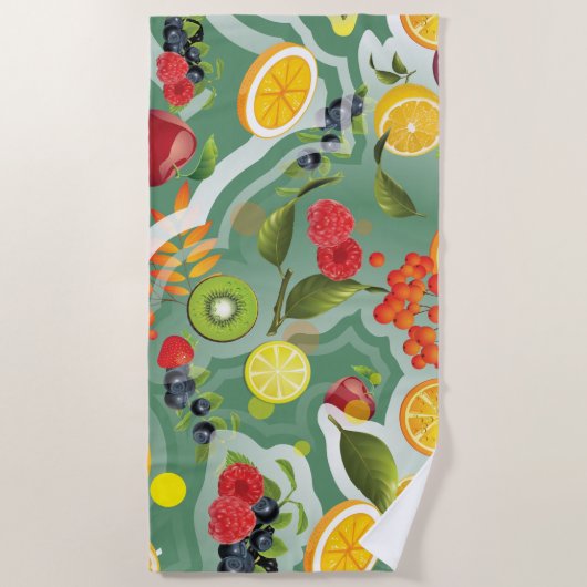 Gemischtes Obst 7 Strandtuch (Vorderseite)