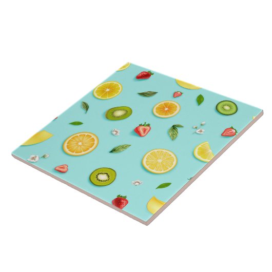 Gemischtes Obst Fliese (Seite)