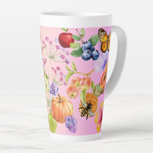 Gemischtes Obst Milchtasse (Rechte Ecke)