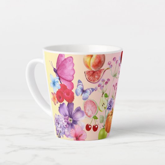 Gemischtes Obst Milchtasse (Linke Ecke)