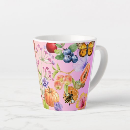 Gemischtes Obst Milchtasse (Rechte Ecke)