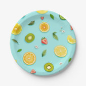 Gemischtes Obst Pappteller (Vorderseite)