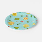 Gemischtes Obst Pappteller (Schrägansicht)