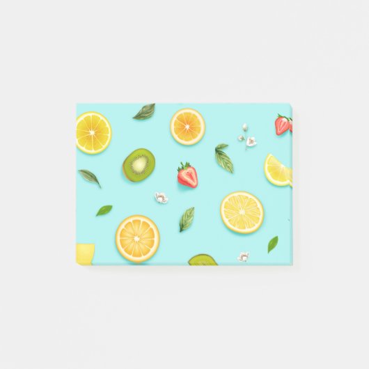 Gemischtes Obst Post-it Klebezettel (Vorderseite)