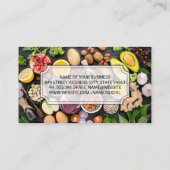 Gemischtes Obst und Gemüse Visitenkarte (Rückseite)