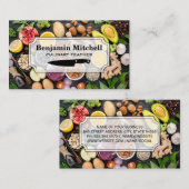Gemischtes Obst und Gemüse Visitenkarte (Vorne/Hinten)