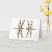 Gemischtes Paar von 12 Gepunkteten Skimmer-Libelle Karte (Gelbe Blume)