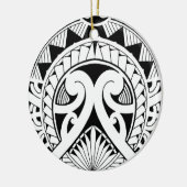 gemischtes polynesisches Maori- Stammes- Keramik Ornament (Links)