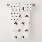 Gemischtes Zickzack Geo Badhandtuch Set (Insitu)