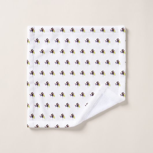 Gemischtes Zickzack Geo Badhandtuch Set (Waschlappen)