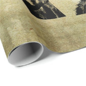 Gemischthuntenportraits originale Collage Art Geschenkpapier (Rolleneckpunkt)