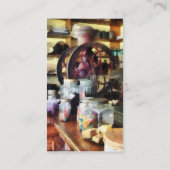 Gemischtwarenladen mit Süßigkeits-Gläsern Visitenkarte (Rückseite)