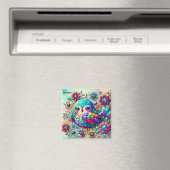GEMMA ~ Niedlich Bright Metallic Bird ~ Magnet (In Situ (Geschirrspüler))