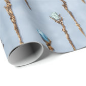 Gemmed Wizard Staves Wrapping Paper Geschenkpapier (Rolleneckpunkt)