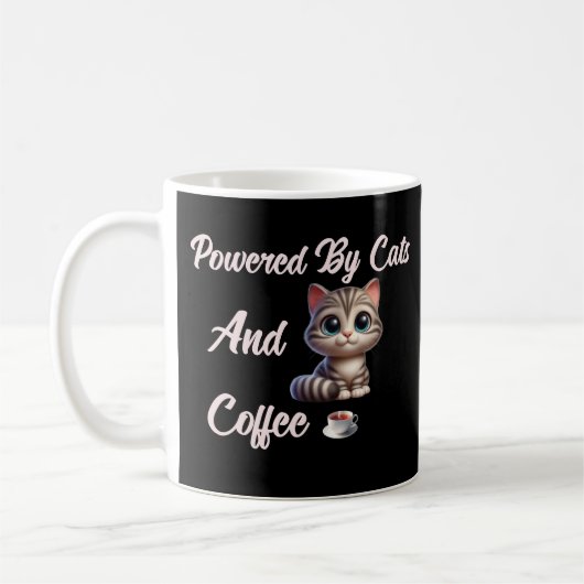 Gemocht von Katzen und Kaffee Kaffeetasse (Links)