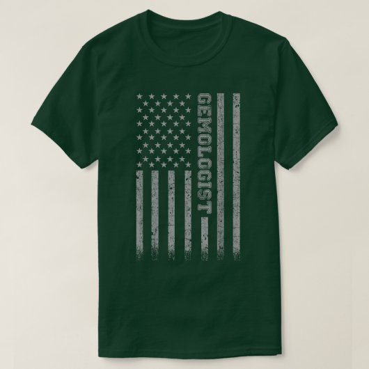 Gemologist American Flag  T-Shirt (Design vorne)