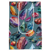 Gems & Crystal Jewel Tone Mittlere Geschenktüte (Rückseite)