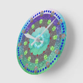 "Gems & Geodes" Acrylic Wall Clock Runde Wanduhr (Winkel)