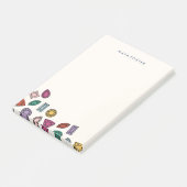 Gems (groß) - Saphir Post-it Klebezettel (angewinkelt)