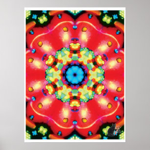 Gems Kinematische Collage Kaleidoskop Poster