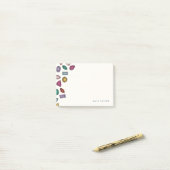 Gems (klein) - Saphir Post-it Klebezettel (Auf Schreibtisch)