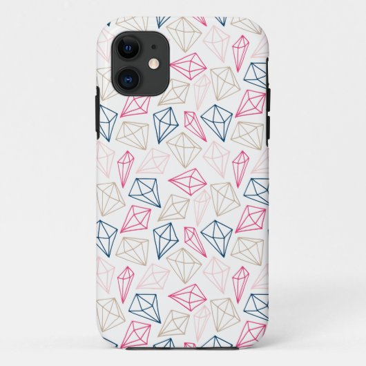 Gems Muster iPhone Case (Rückseite)