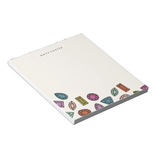 Gems Notepad - Kohle Notizblock (angewinkelt)