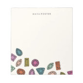 Gems Notepad - Kohle Notizblock (Vorderseite)