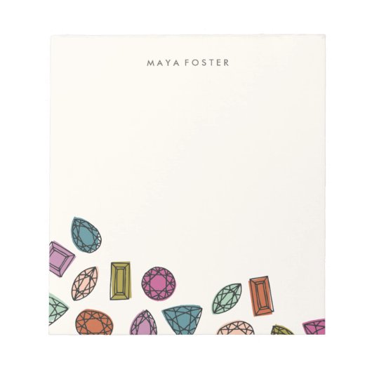 Gems Notepad - Kohle Notizblock (Vorderseite)