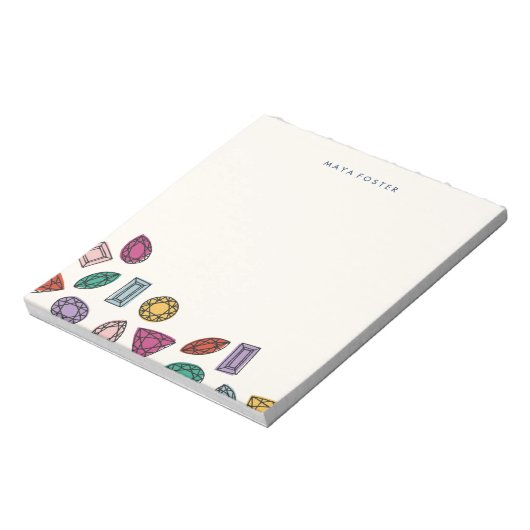 Gems Notepad - Saphire Notizblock (Rotiert)