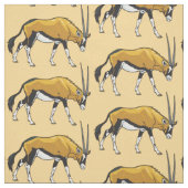 Gemsbok, Gemsbuck oder Südafrikanischer Oryx Stoff (Muster)