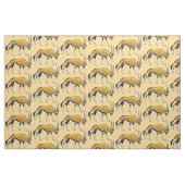 Gemsbok, Gemsbuck oder Südafrikanischer Oryx Stoff (Fat Quarter (45,7 x 55,9 cm))