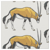 Gemsbok, Gemsbuk oder südafrikanischer Oryx Stoff (Nahaufnahme)