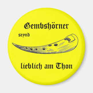 Gemshorn-Magnet gelb Magnet