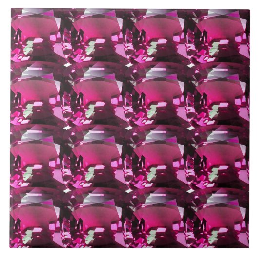 Gemsteinrosa Fliese (Vorderseite)