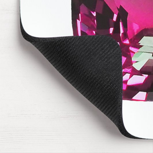Gemsteinrosa Mousepad (Ecke)