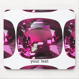 Gemsteinrosa Mousepad