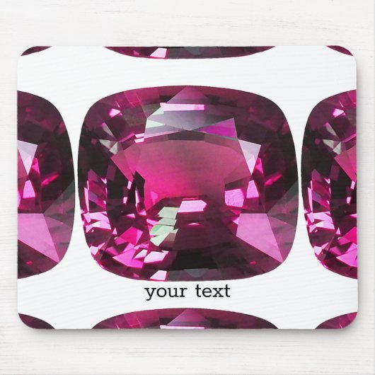 Gemsteinrosa Mousepad (Vorne)