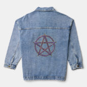 Gemstone Alchemy: Amethyst Pentagram Jeansjacke (Rückseite)