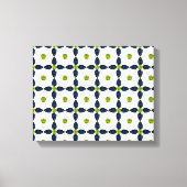 Gemstone Art, Blau und Gelb Leinwanddruck (Vorderseite)