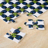 Gemstone Art, Blau und Gelb Puzzle (Seite)