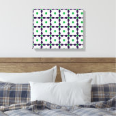 Gemstone Art, grün und Lila Leinwanddruck (Insitu (Schlafzimmer))