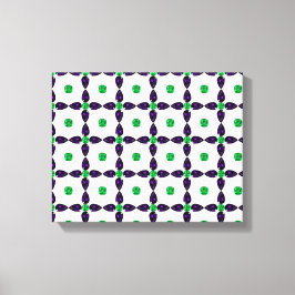 Gemstone Art, grün und Lila Leinwanddruck