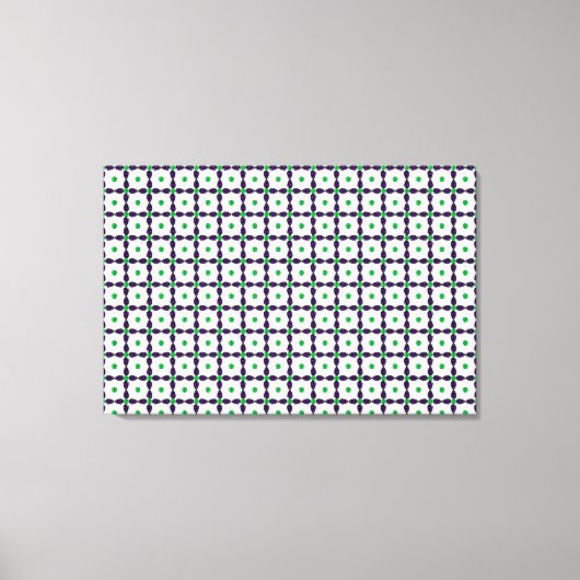 Gemstone Art, grün und Lila Leinwanddruck (Vorderseite)