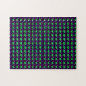 Gemstone Art, grün und Lila Puzzle (Horizontal)