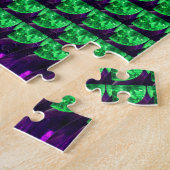 Gemstone Art, grün und Lila Puzzle (Seite)