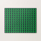 Gemstone Art, grün und Lila Puzzle (Horizontal)