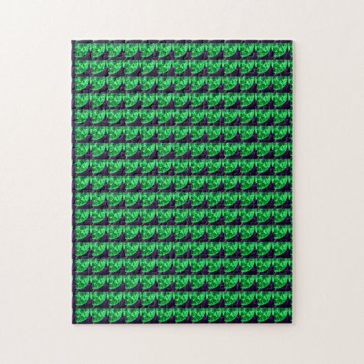 Gemstone Art, grün und Lila Puzzle (Vertikal)